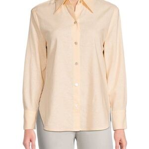 Vince linen petal pearl  Button-Down Shirt